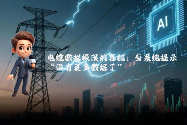 电缆数据极限的真相:当系统提示“没有更多数据了”
