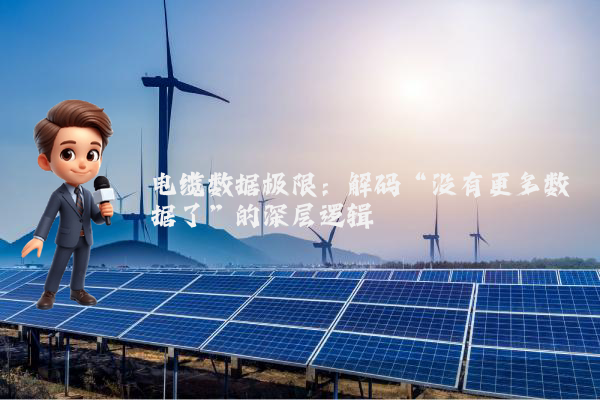 电缆数据极限:解码“没有更多数据了”的深层逻辑