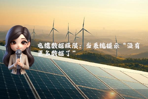 电缆数据极限:当系统提示“没有更多数据了”
