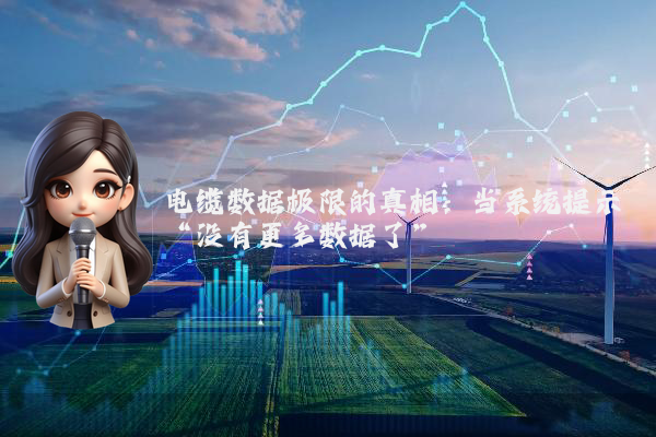 电缆数据极限的真相：当系统提示“没有更多数据了”